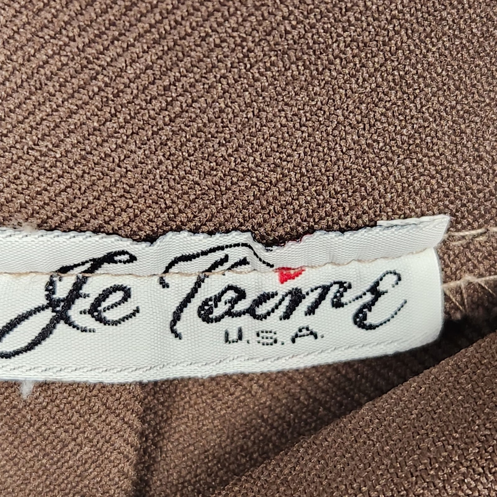 Vintage Le Tanne Skirt Womens Medium Brown Wool Blend High Waist Pockets 80s Usa — image 2 of 8